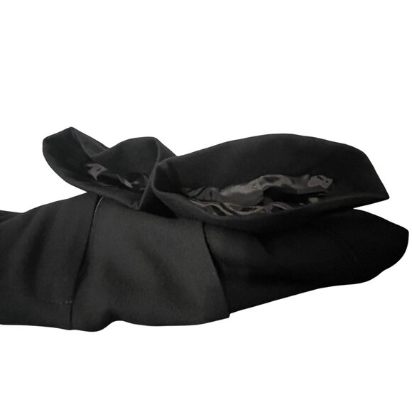 Talbots Women Black Wool Blazer & Pants Suit Set Size 4 Professional Office Goth - Picture 10 of 16